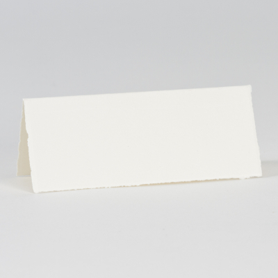 Cremefarbige Tischkarte aus Büttenpapier (303.050)