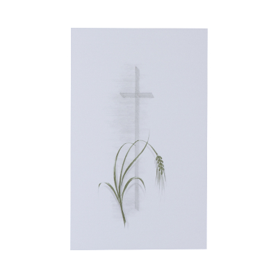Doppelkarte mit Kreuz und Kornähre (640.007)