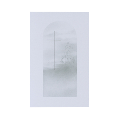 Doppelkarte mit Silberkreuz (640.022)