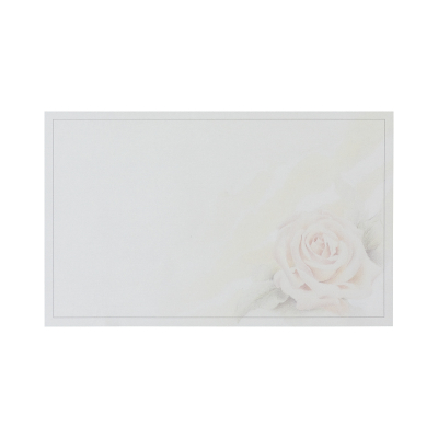 Einzelkarte mit rosa Rose und grauem Rahmen (641.054)