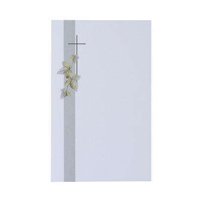 Doppelkarte mit Blättern und Kreuz (642.047)