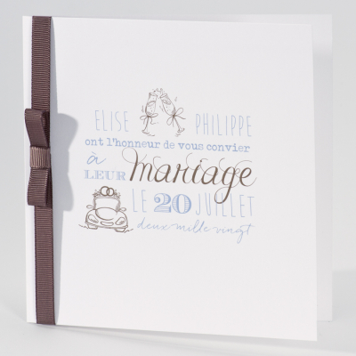 Invitation mariage 100% personnalisable (106.081)