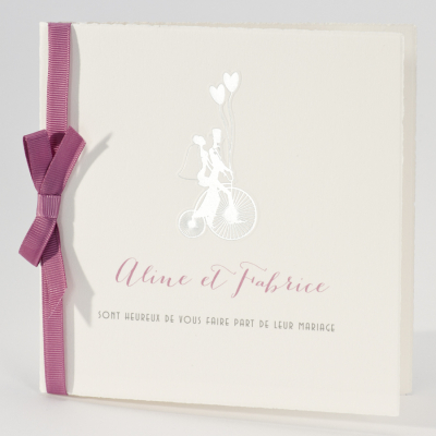 Invitation mariage 2 roues (106.105)
