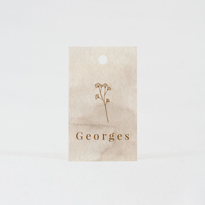 Etiquette fond marbré beige  (535.005)