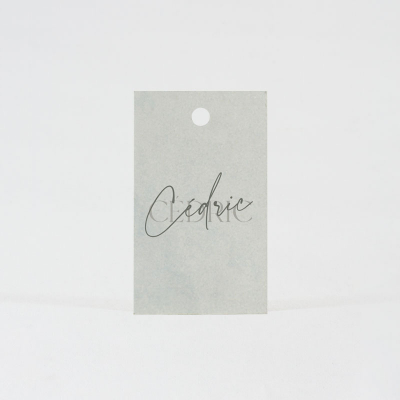 Etiquette fond gris (535.130)