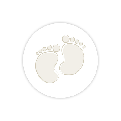 Timbre de scellage pieds bébé beige
 (571.118)