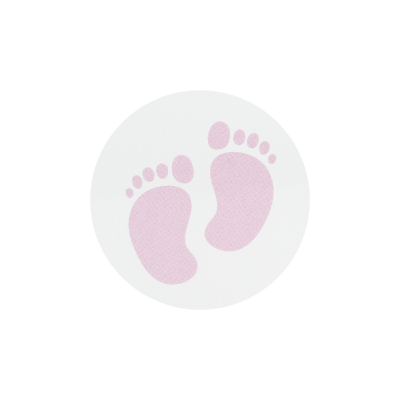 Timbre de scellage pieds bébé roses
 (572.107)
