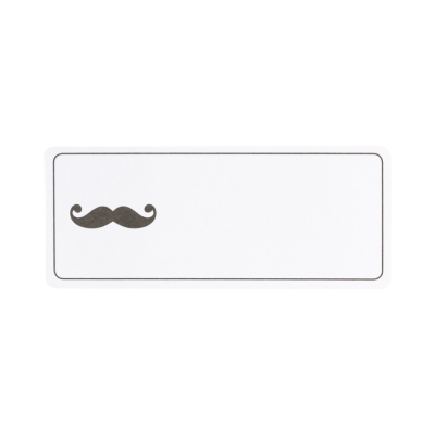 Etiquette adresse moustache (575.208)