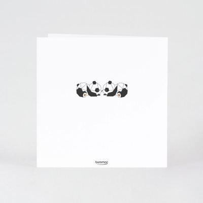Faire-part naissance jumeaux pandas (581.080)