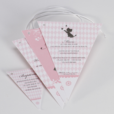 Fanion silhouette fillette  (586.010)