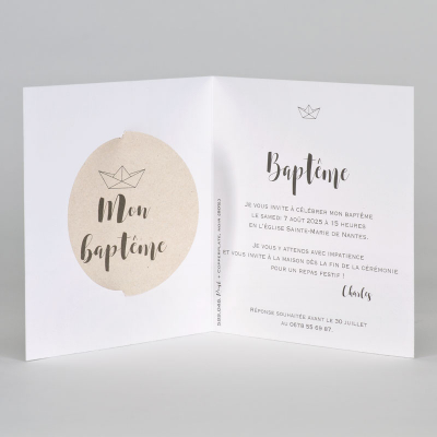 Faire-part vagues et petit bateau
 (589.046)