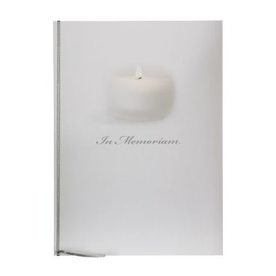 Registre condoléances classique bougie 
 (610.129)