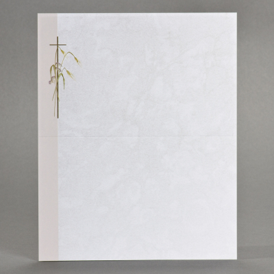 Billet religieux 3 épis blé et fleurs
 (620.002)