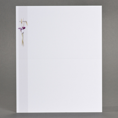 Billet religieux blé et callas plus argenture  
 (620.044)