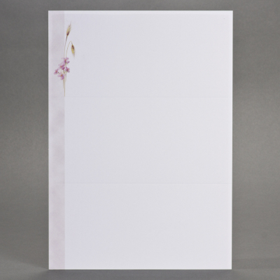 Billet civil A4 épis de blé et fleurs 
 (623.008)