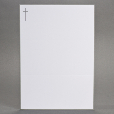 Billet religieux A4 bord gris foncé
 (623.018)