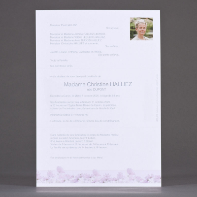 Billet A4 fleurs des champs (623.169)