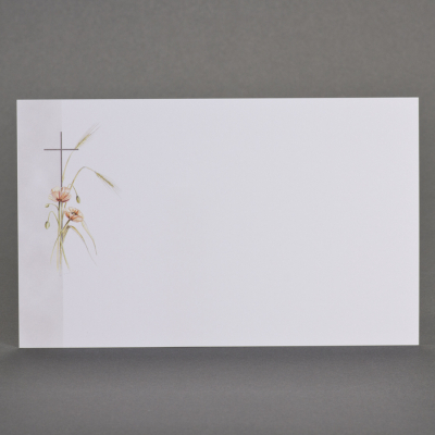Carte religieuse coquelicots et épis de blé
 (641.090)