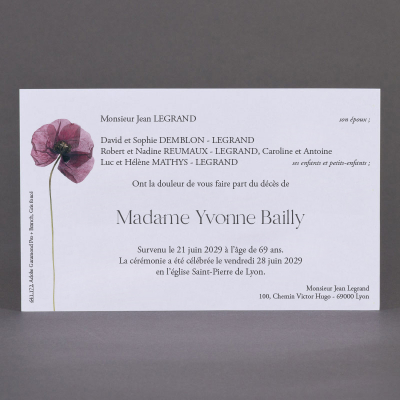 Carte coquelicot (641.172)