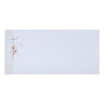 Carte religieuse coquelicots et épis de blé
 (643.090)