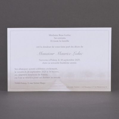 Carte chemin forestier - coupon de 3 (643.168)