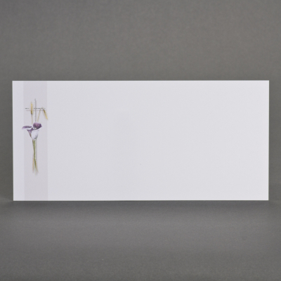 Carte religieuse blé et callas mauves   
 (644.044)