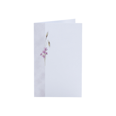 Souvenir mortuaire civil épis de blé et fleurs 
 (666.010)