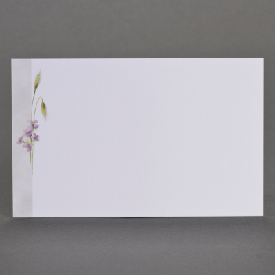 Carte civile épis de blé et fleurs roses
 (670.008)