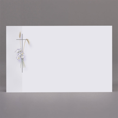 Carte religieuse épis de blé et fleurs
 (670.010)