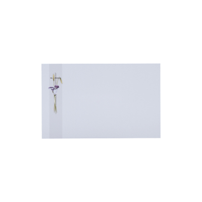Carte religieuse blé et callas plus argenture  
 (671.044)