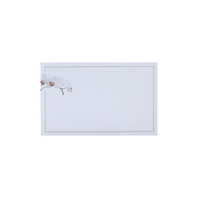 Carte civile papier blanc orchidée
 (671.121)