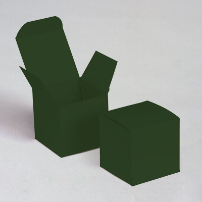 Boîte cube couleur verte (711.001)