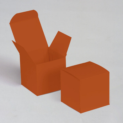 Boîte cube couleur orange (711.002)