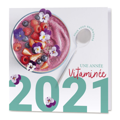 Carte de vœux entreprise une année vitaminée (840.147)