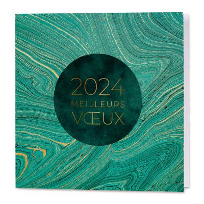 Carte de vœux 2024 art moderne chic (843.139)
