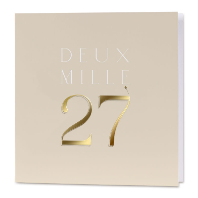 Carte de vœux entreprise 2027 élégante (846.120)