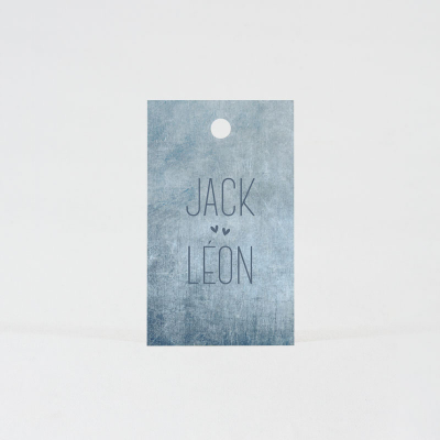 Label blauwe jeanslook (535.174)