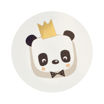 Sluitzegel panda met gouden kroon (577.104)