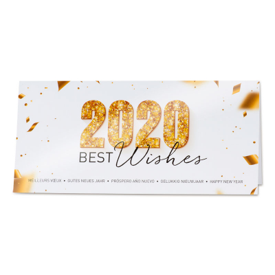 Nieuwjaarskaart met gouden 2020 (849.010)